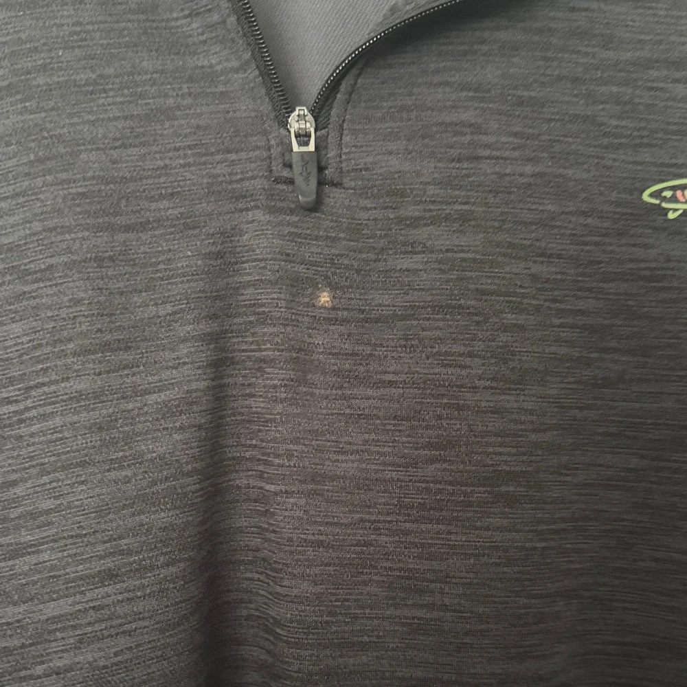 Greg Norman Collection Charcoal Quarter-Zip Pullover